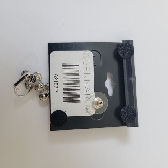 G By Gennaro Silver Tone Crystal Ear Cuff Earring NWT - Picture 4 of 4